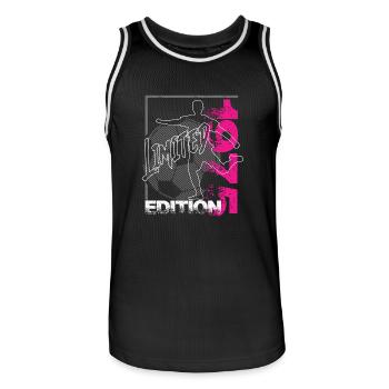 Édition limitée 1975 Édition limitée Football - Maillot de basket Homme - noir/blanc - Devant - AI Model Male 185 dark (185cm)