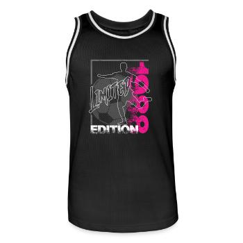 Édition limitée 1988 Édition limitée Football - Maillot de basket Homme - noir/blanc - Devant - AI Model Male 185 dark (185cm)
