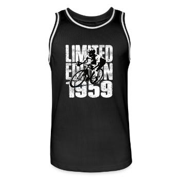 Édition limitée 1959 édition limitée anniversaire - Maillot de basket Homme - noir/blanc - Devant - AI Model Male 185 dark (185cm)