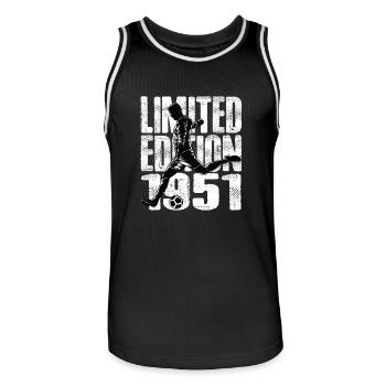 Édition limitée 1951 Édition limitée Football - Maillot de basket Homme - noir/blanc - Devant - AI Model Male 185 dark (185cm)