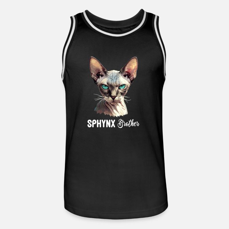 Sphynx Kitten Sphynx Cat - Men's Basketball Jersey - black/white