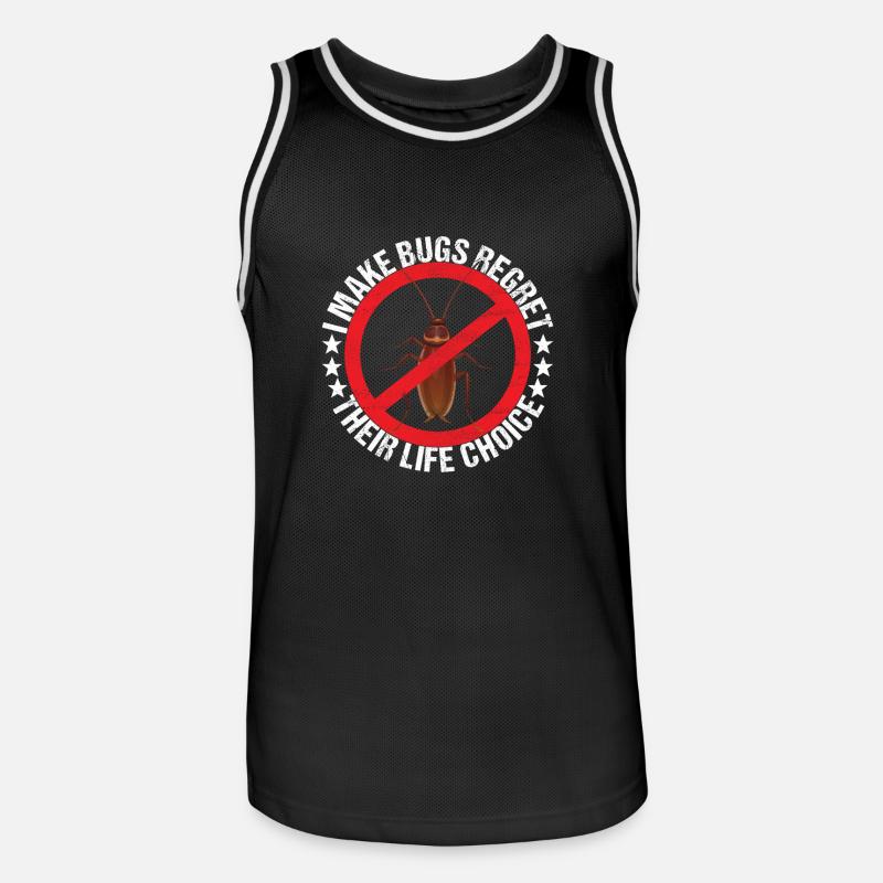 Schädlingsbekämpfung Kammerjäger - Männer Basketball-Trikot - Schwarz/Weiß