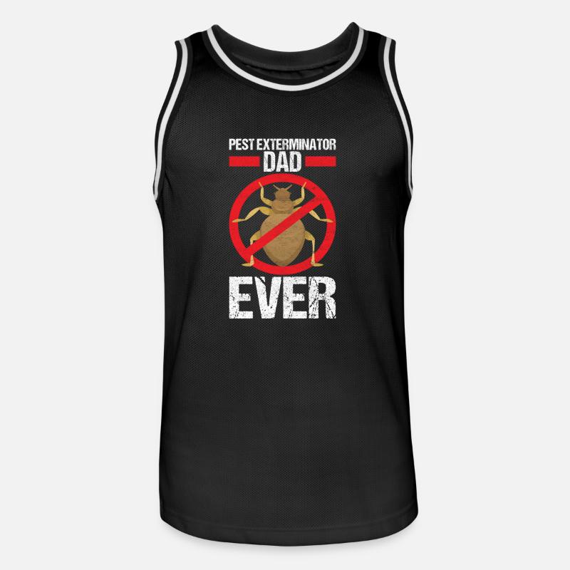 Schädlingsbekämpfung Kammerjäger - Männer Basketball-Trikot - Schwarz/Weiß