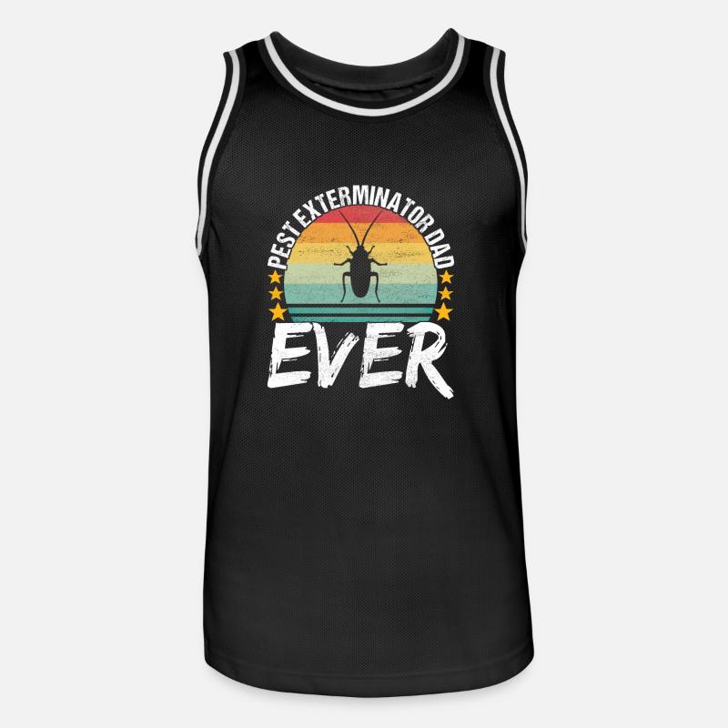 Schädlingsbekämpfung Kammerjäger - Männer Basketball-Trikot - Schwarz/Weiß