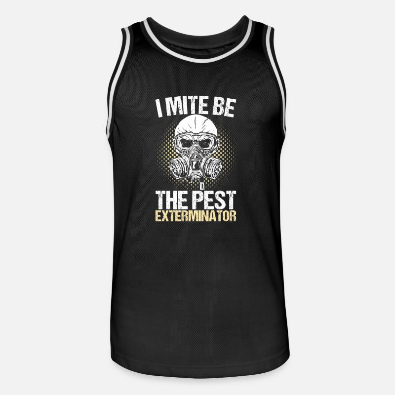 Schädlingsbekämpfung Kammerjäger - Männer Basketball-Trikot - Schwarz/Weiß