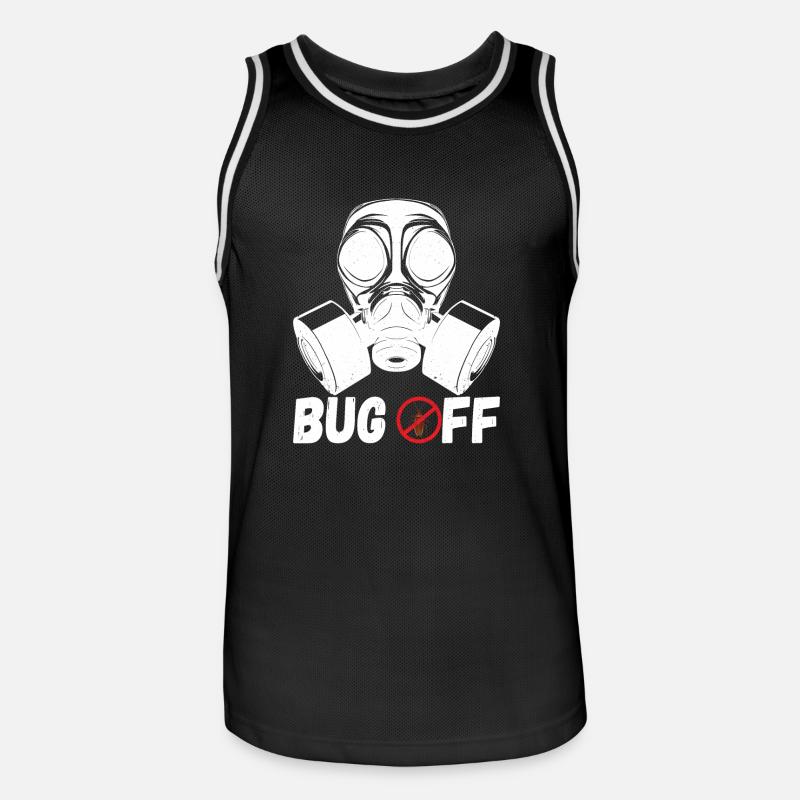 Schädlingsbekämpfung Kammerjäger - Männer Basketball-Trikot - Schwarz/Weiß
