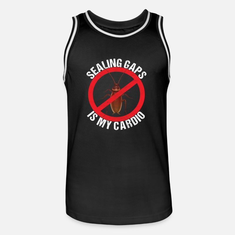 Schädlingsbekämpfung Kammerjäger - Männer Basketball-Trikot - Schwarz/Weiß