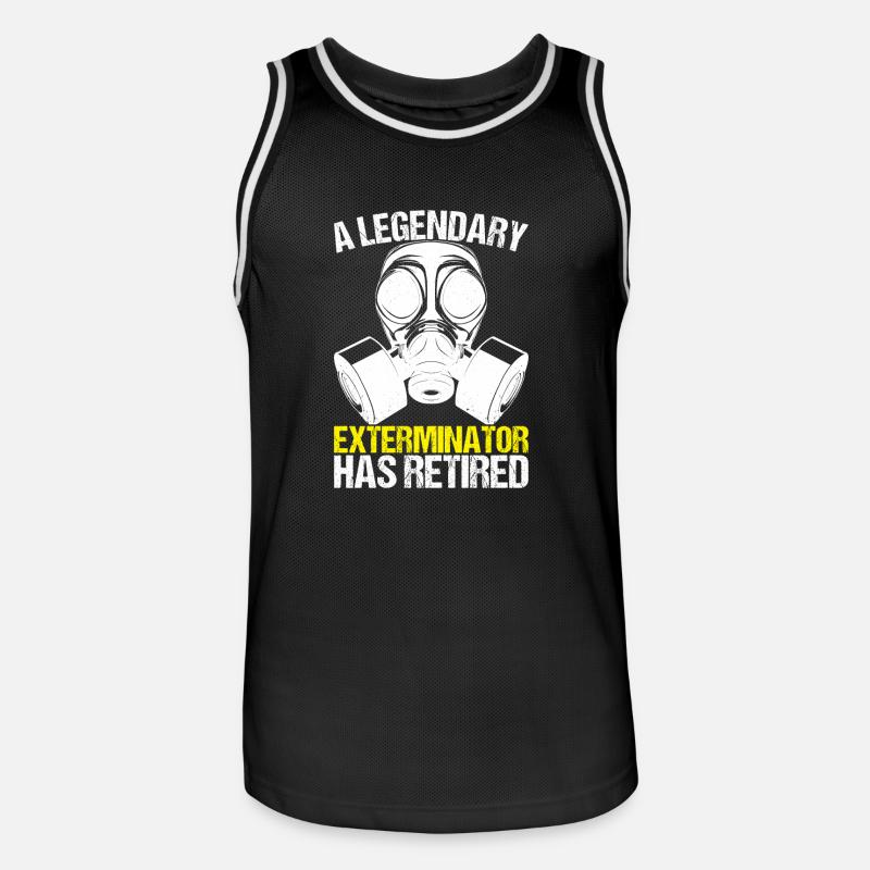 Schädlingsbekämpfung Kammerjäger - Männer Basketball-Trikot - Schwarz/Weiß