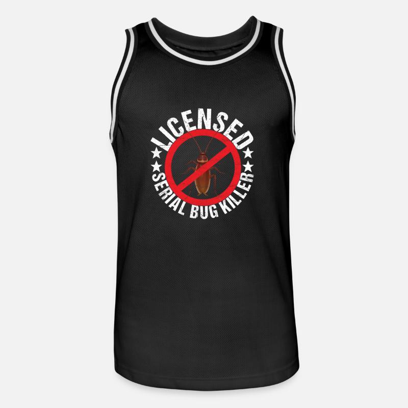 Schädlingsbekämpfung Kammerjäger - Männer Basketball-Trikot - Schwarz/Weiß