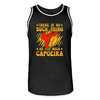 Zu viel Capoeira gibt's nicht - Männer Basketball-Trikot - Schwarz/Weiß - Vorne - AI Model Male 185 dark (185cm)