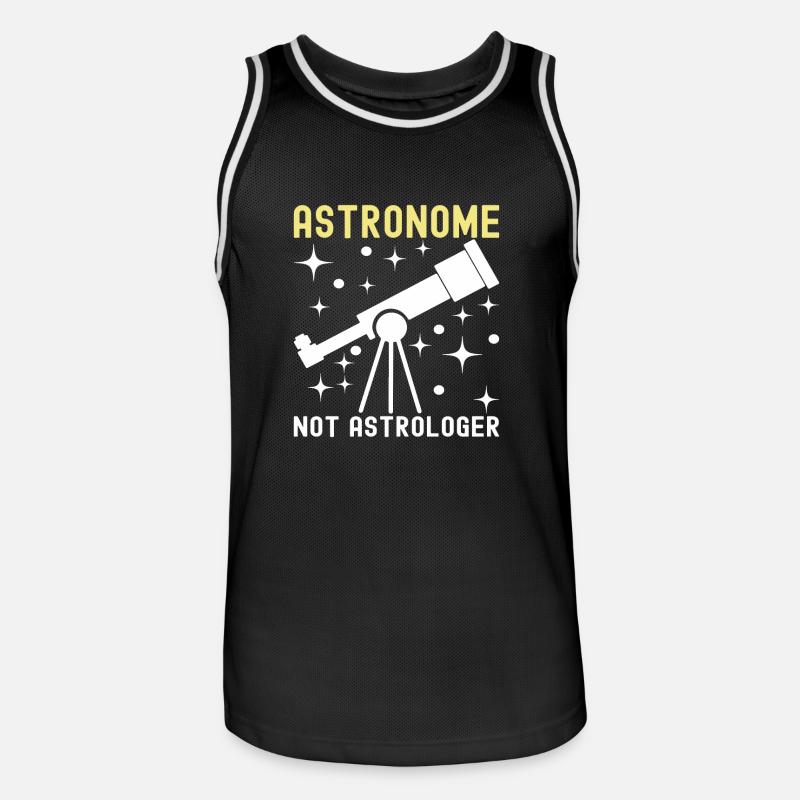 Atronome Astronomie - Männer Basketball-Trikot - Schwarz/Weiß