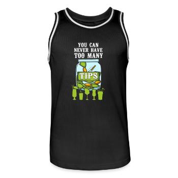 Bartender Mixologist You Can Never - Männer Basketball-Trikot - Schwarz/Weiß - Vorne - AI Model Male 185 dark (185cm)