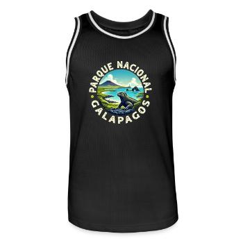 Ecuador Quito Guayaquil Ecuadorianische - Männer Basketball-Trikot - Schwarz/Weiß - Vorne - AI Model Male 185 dark (185cm)