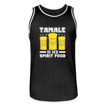 Tamale Mexikanisches Essen Tamale Liebhaber - Männer Basketball-Trikot - Schwarz/Weiß - Vorne - AI Model Male 185 dark (185cm)