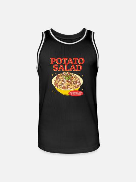 Kartoffelsalat Erdäpfelsalat Geschenke - Männer Basketball-Trikot - Schwarz/Weiß