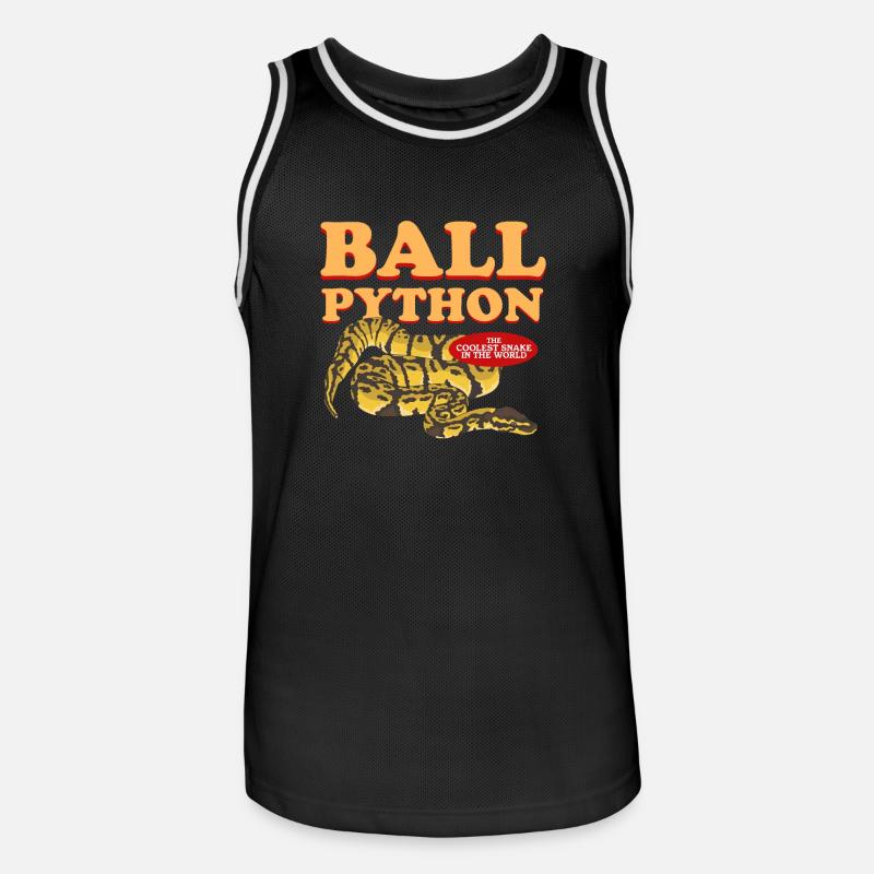 Roi Python Python Serpents Cadeau - Maillot de basket Homme - noir/blanc