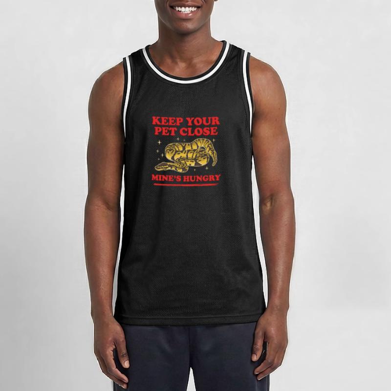 King Python Snake Python Gift Men's Basketball Jersey