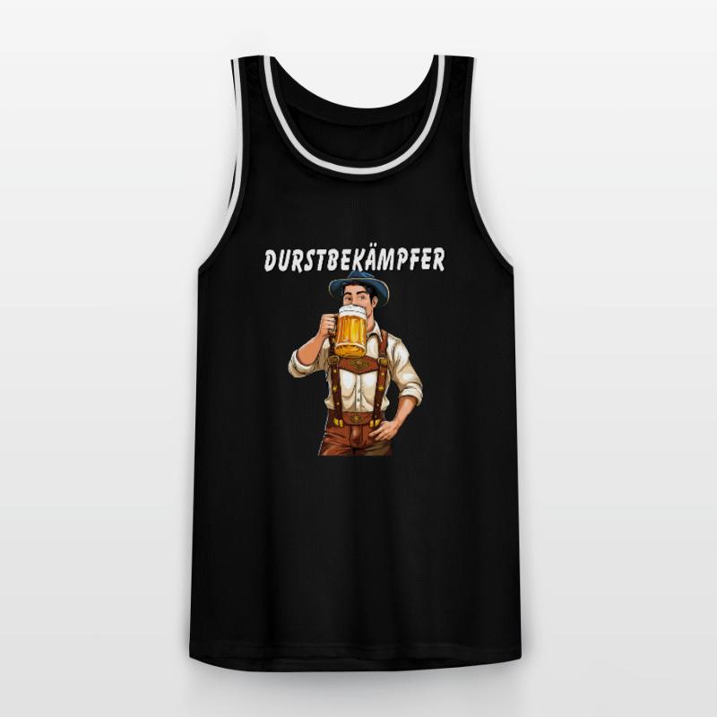 MANN Bier DURSTBEKÄMPFER Männer Basketball-Trikot