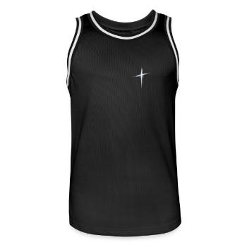 Jesus Christus Christlich Christentum Gott Bibel - Männer Basketball-Trikot - Schwarz/Weiß - Vorne - AI Model Male 185 dark (185cm)