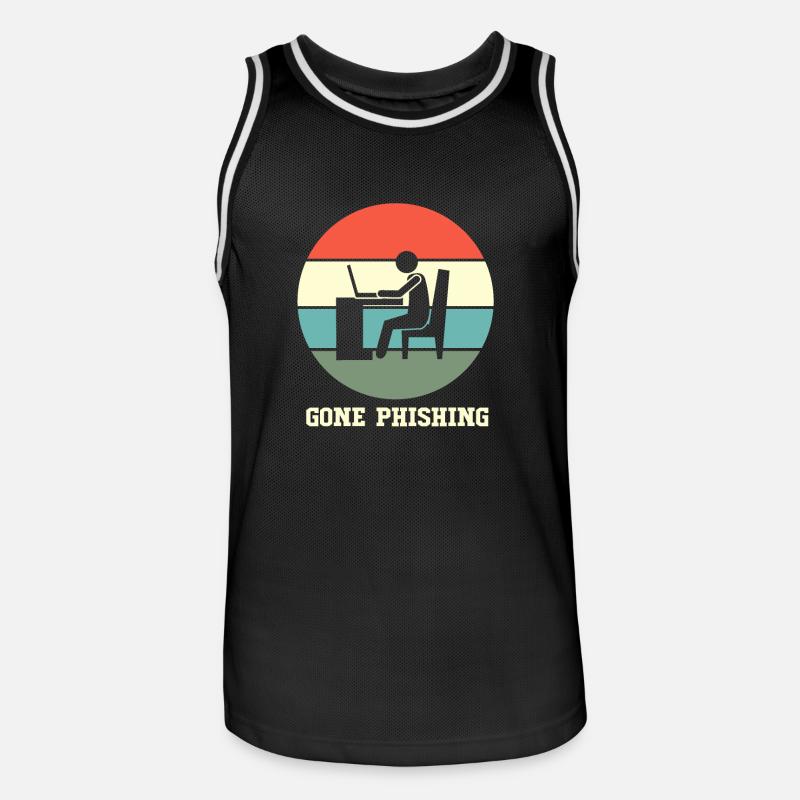Cyber programmeur cybersécurité Hacker - Maillot de basket Homme - noir/blanc