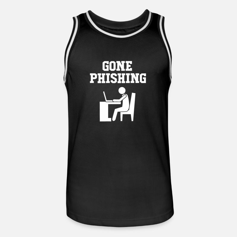 Cybersecurity Cyber Programmer Hacker - Men's Basketball Jersey - black/white