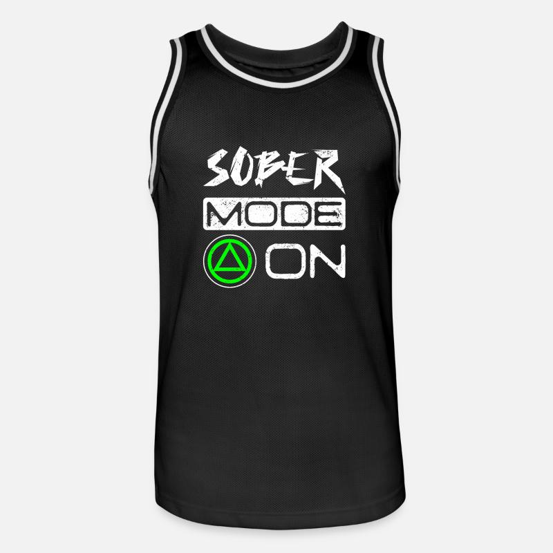Sobriété Mode sobre activé - Maillot de basket Homme - noir/blanc