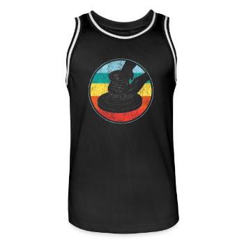 Pottery Ceramics Artist Retro - Männer Basketball-Trikot - Schwarz/Weiß - Vorne - AI Model Male 185 dark (185cm)