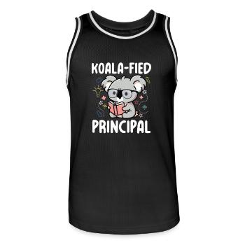 Koala-fied Principal - Männer Basketball-Trikot - Schwarz/Weiß - Vorne - AI Model Male 185 dark (185cm)