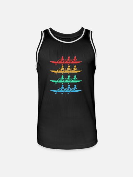 Ruderteam Rudern Ruder Ruderboot Ruderer - Männer Basketball-Trikot - Schwarz/Weiß