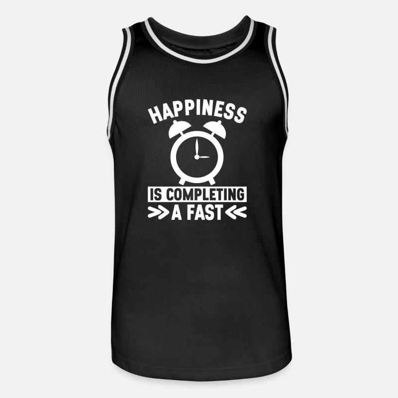 Intermittent fasting Intermittent fasting - Men's Basketball Jersey - black/white