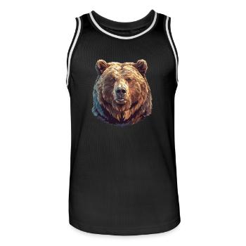 Ours Kodiak Ours Kodiak - Maillot de basket Homme - noir/blanc - Devant - AI Model Male 185 dark (185cm)