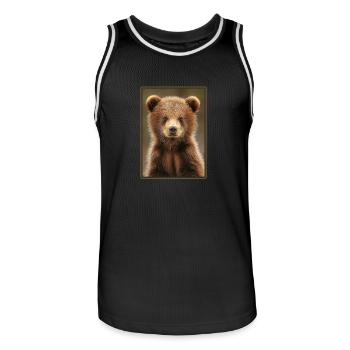 Ours Kodiak Ours Kodiak - Maillot de basket Homme - noir/blanc - Devant - AI Model Male 185 dark (185cm)