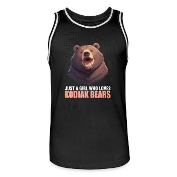 Ours Kodiak Ours Kodiak - Maillot de basket Homme - noir/blanc - Devant - AI Model Male 185 dark (185cm)