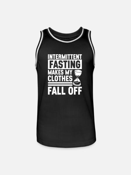 Intermittent fasting Intermittent fasting - Men's Basketball Jersey - black/white