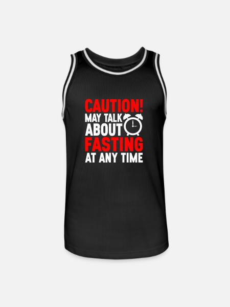 Intermittent fasting Intermittent fasting - Men's Basketball Jersey - black/white