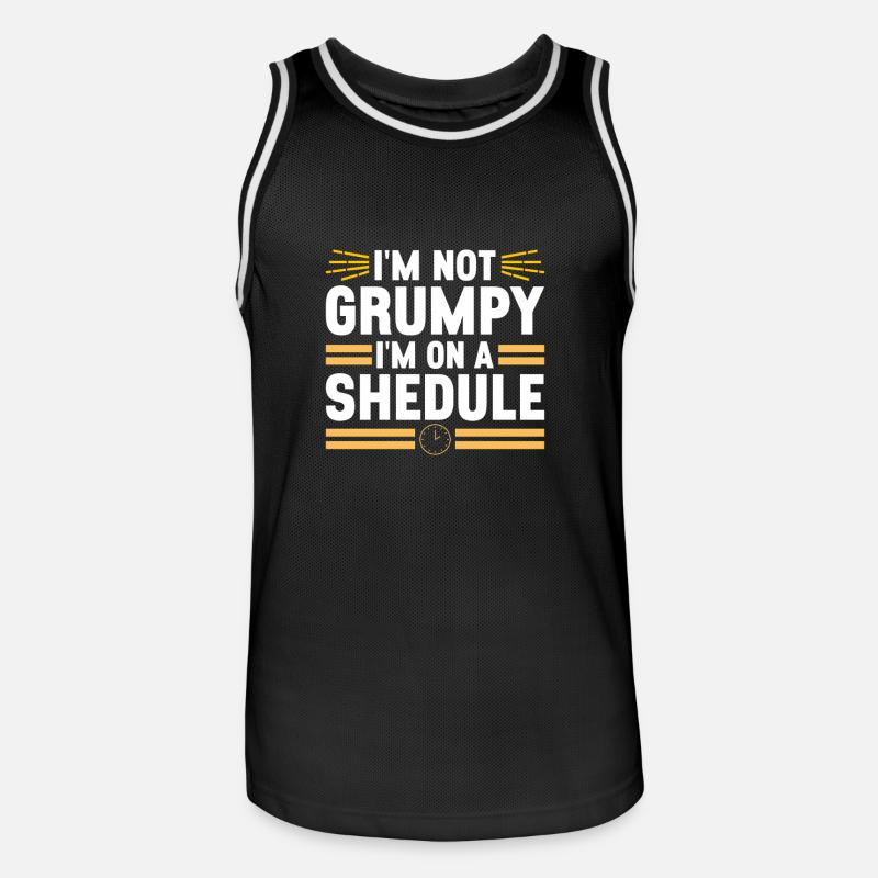 Intermittent fasting Intermittent fasting - Men's Basketball Jersey - black/white
