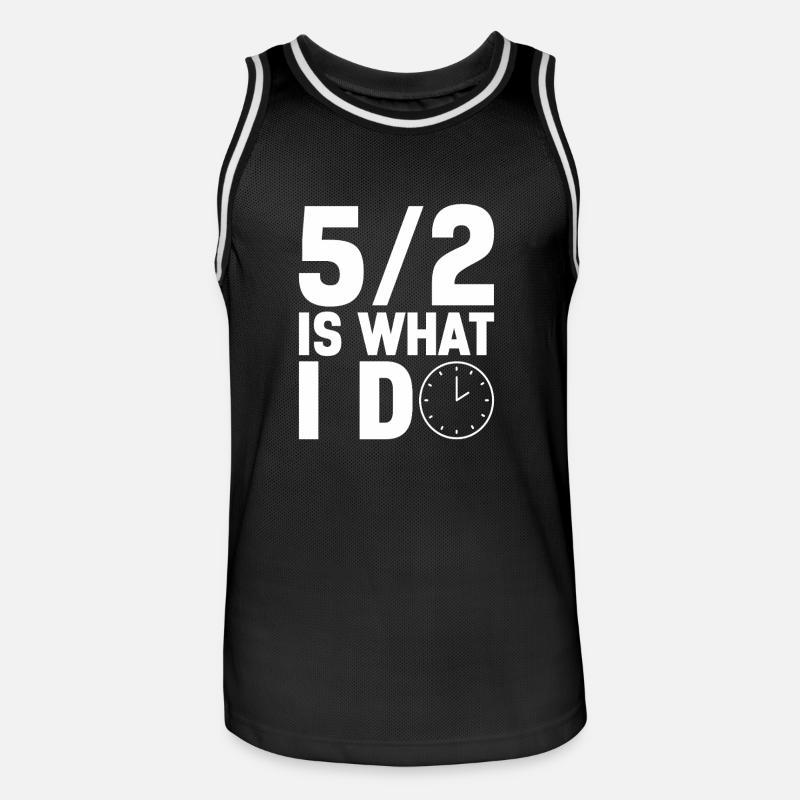 Intermittent fasting Intermittent fasting - Men's Basketball Jersey - black/white