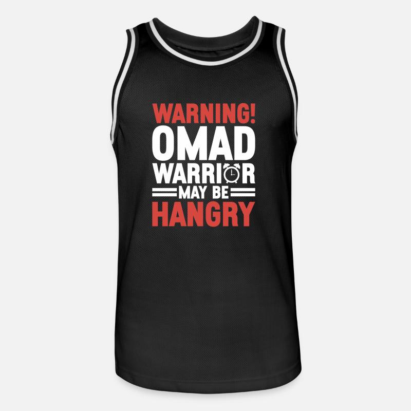 Intermittent fasting Intermittent fasting - Men's Basketball Jersey - black/white