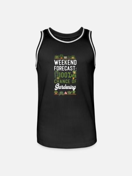 Plant Lover Gardening Weekend - Men's Basketball Jersey - black/white