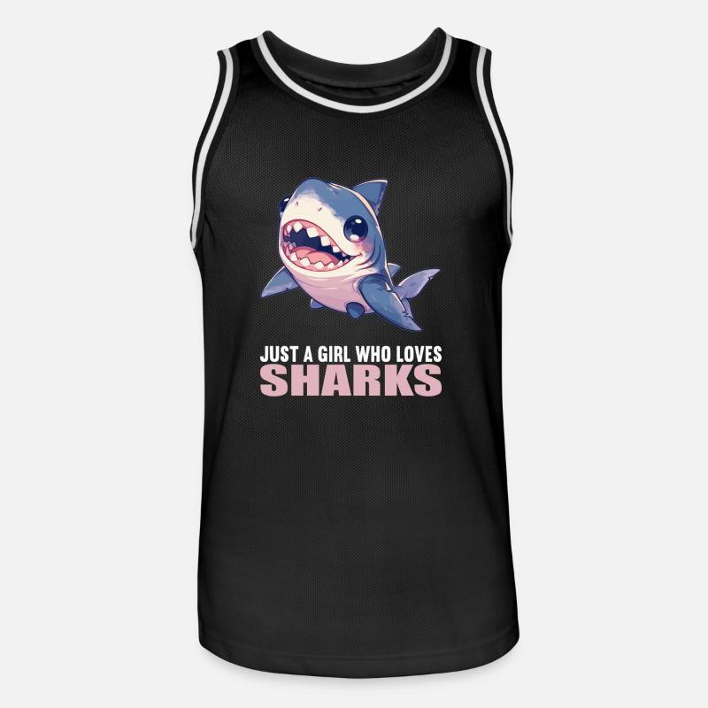 Requins Requin - Maillot de basket Homme - noir/blanc