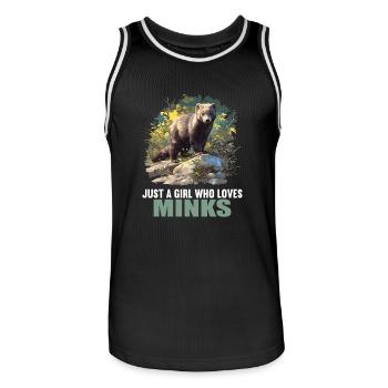 Nerze Nerz - Männer Basketball-Trikot - Schwarz/Weiß - Vorne - AI Model Male 185 dark (185cm)