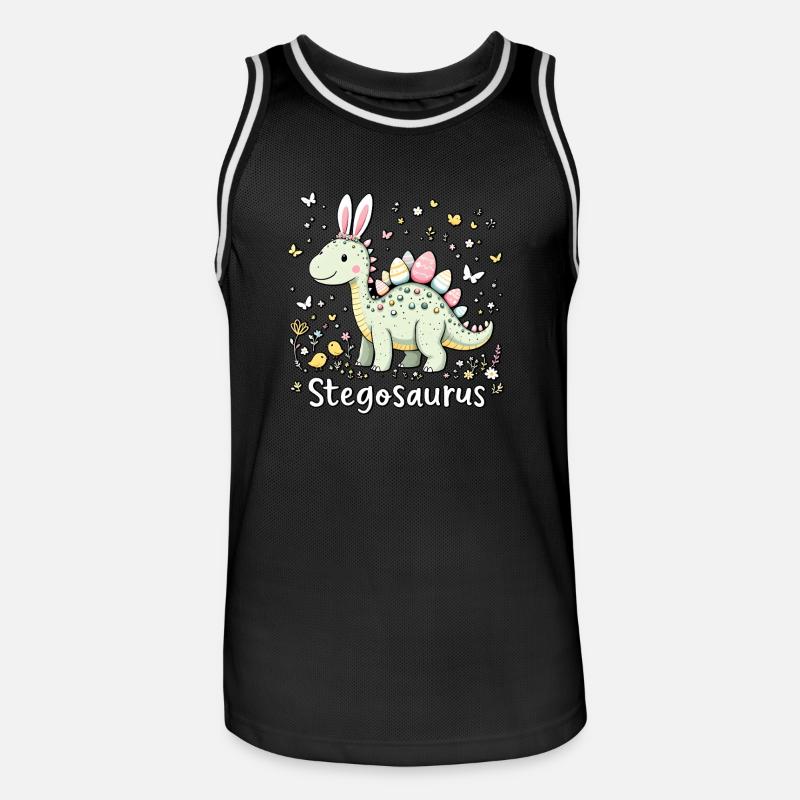 Stegosaurus - Men's Basketball Jersey - black/white