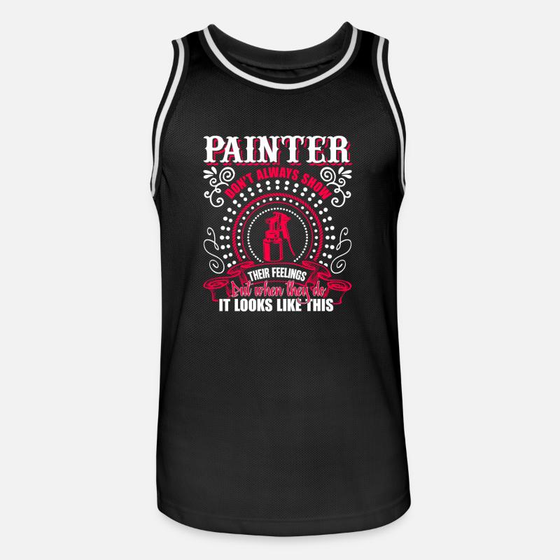 Painter Awesome Painter - Men's Basketball Jersey - black/white