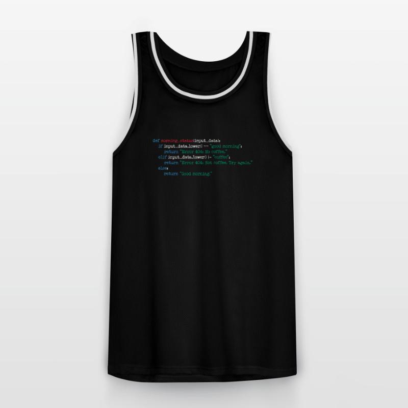 Programmierer Kaffee Code Informatik Geschenk Männer Basketball-Trikot