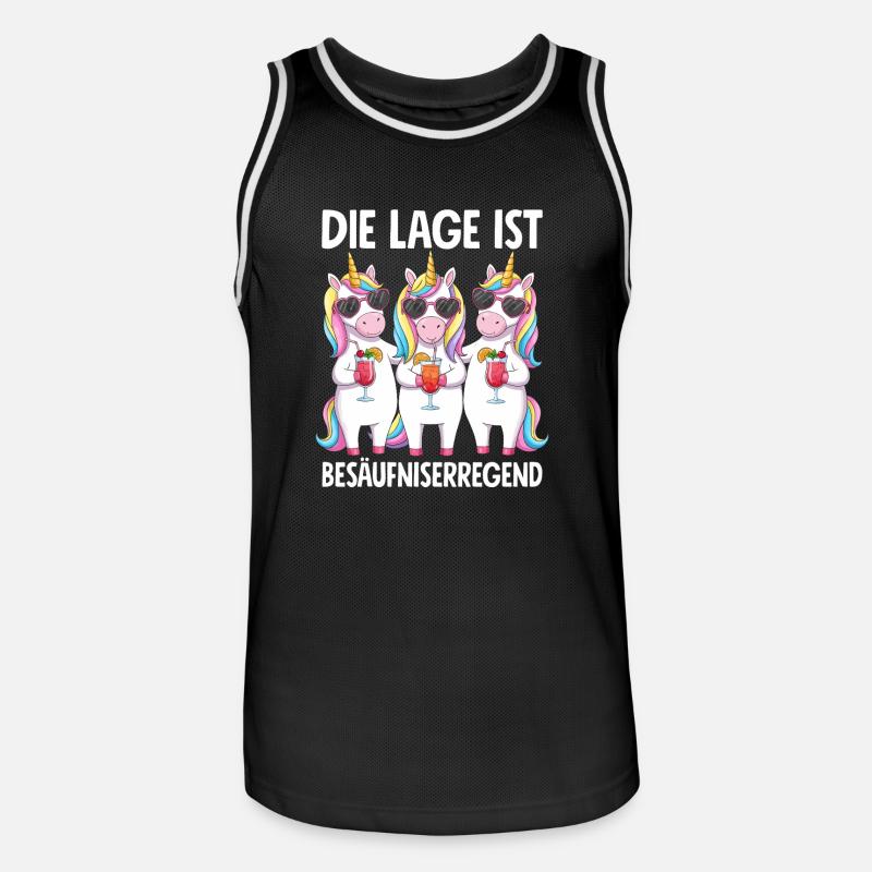 La situation est l’ivresse - Maillot de basket Homme - noir/blanc