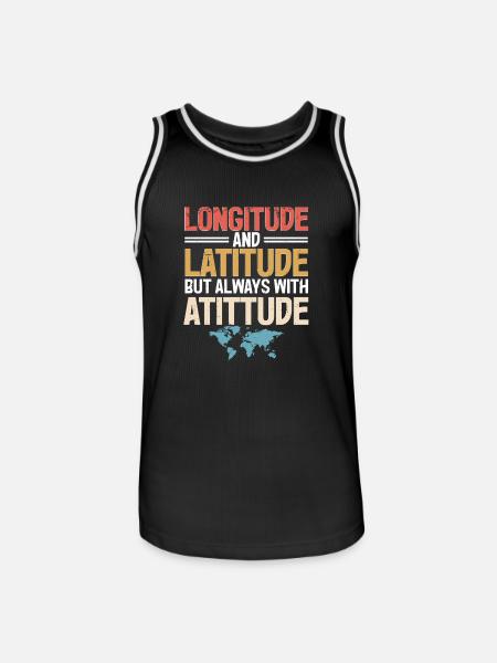 Geographic Information Systems - Men's Basketball Jersey - black/white