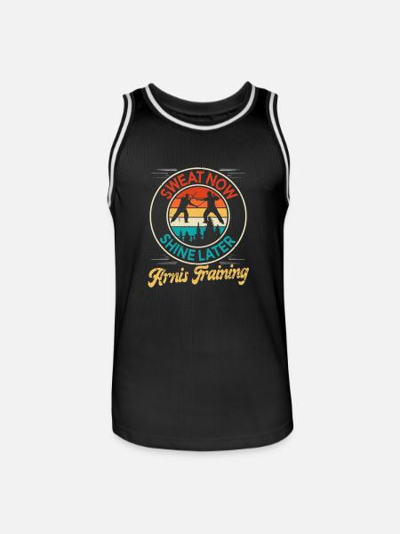 Escrima Arnis Martial Arts - Men's Basketball Jersey - black/white
