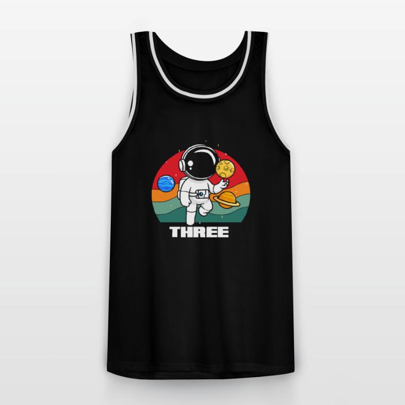 Space adventure for young explorers Men's Basketball Jersey