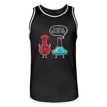 Forschung Chemie Chemiker Labor Sprüche Lehrer Uni - Männer Basketball-Trikot - Schwarz/Weiß - Vorne - AI Model Male 185 dark (185cm)