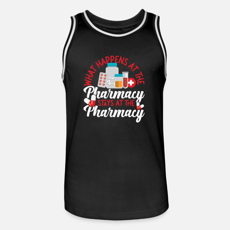 Pharmacy Tech Technician - Männer Basketball-Trikot - Schwarz/Weiß